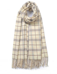 Clean Check Pattern Premium Winter Scarf